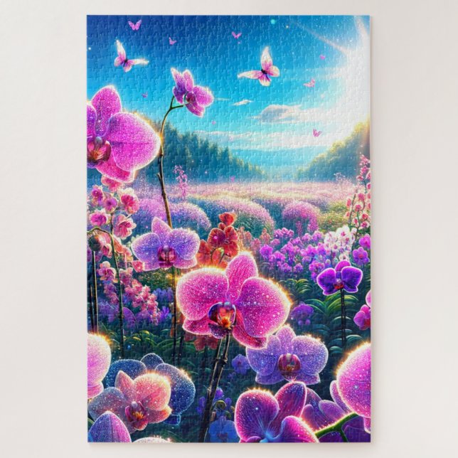Orchid Scene Jigsaw Puzzle (Vertical)