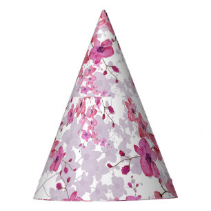 Orchid: singular red beauty. party hat