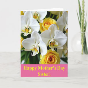 Orchid Sisters Day Wish Card