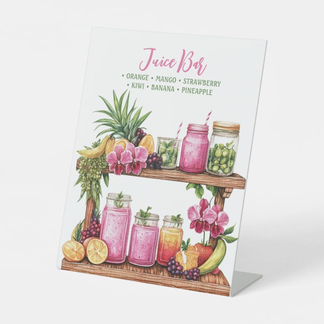 Orchid Spa Resort | Juice Bar Pedestal Sign (Front)