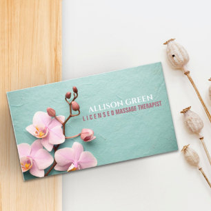 Orchid SPA Salon Aromatherapy Massage Therapist  Business Card