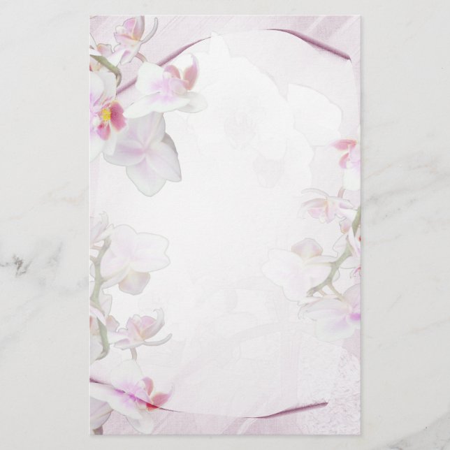 Orchid stationary stationery (Front)