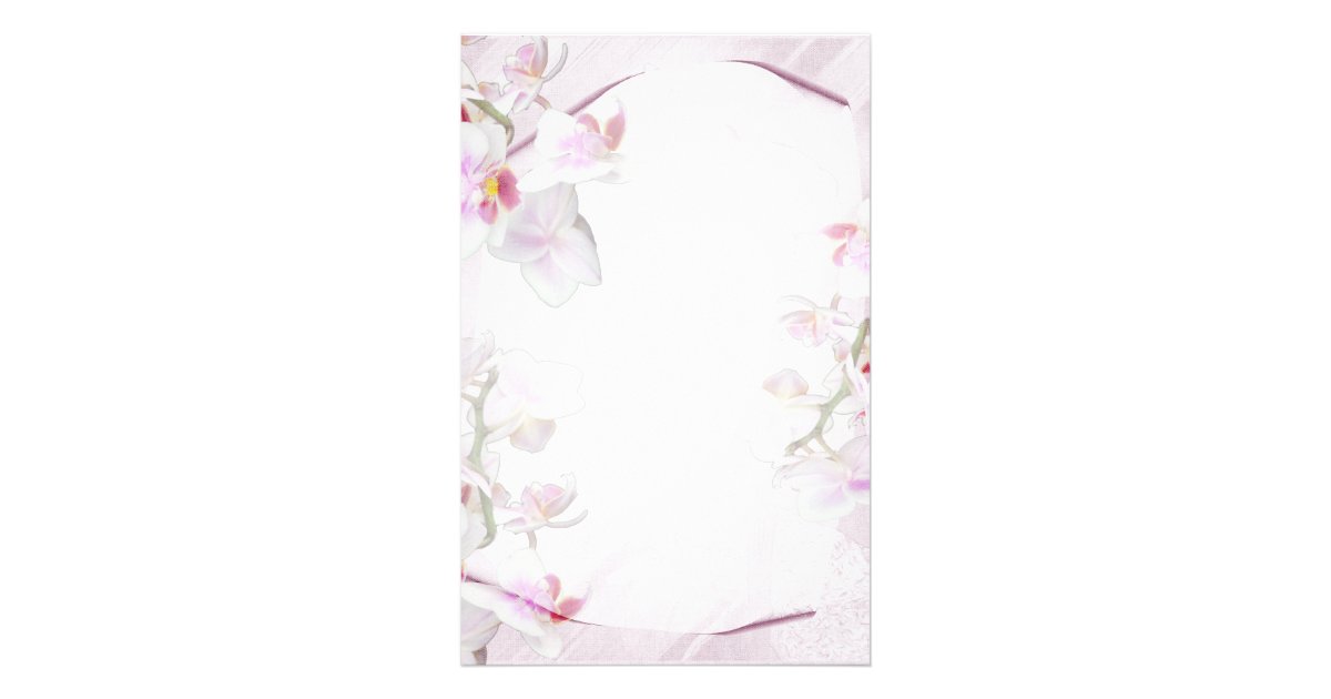 Orchid stationary stationery | Zazzle.co.uk
