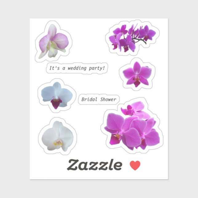 Orchid stickers (Sheet)