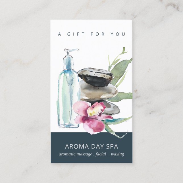 ORCHID STONE SPA MASSAGE THERAPY GIFT CERTIFICATE (Front)