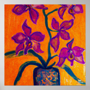 Orchid Study - poster and digital print