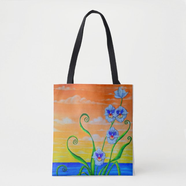 Orchid Sunset Tote Bag (Front)