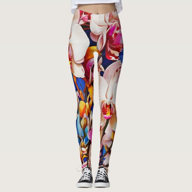 Orchid Symphony Leggings (Front)