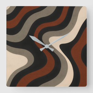 Orchid Symphony – Vibrant Floral Art in Rich Colou Square Wall Clock