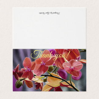Orchid Thank You Card