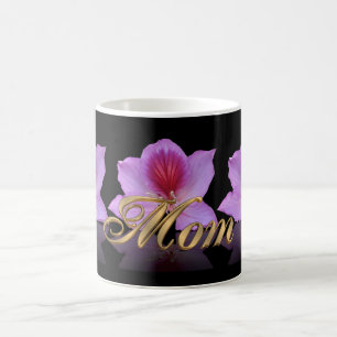 Orchid tree flower mug personalised for MOM