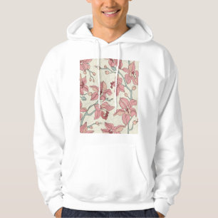 Orchid Vintage Pattern: Elegant Paper Hoodie