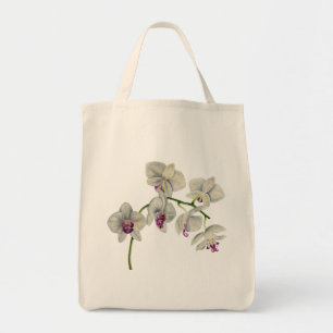 Orchid Watercolor Painting Tote Bag