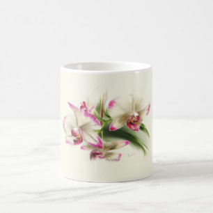 orchid watercolor, phalaenopsis - coffee mug