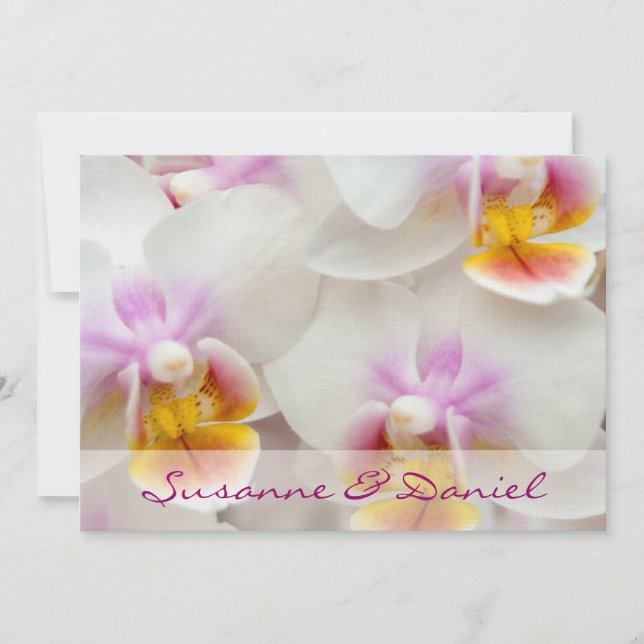 orchid ・ wedding invitation (Front)