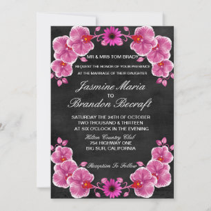 Orchid Wedding Invitation