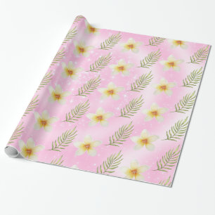 Orchid With Ferns Wrapping Paper