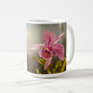 Orchid with Two Hummingbirds Heade Coffee Mug