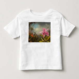 Orchid with Two Hummingbirds Heade Toddler T-Shirt
