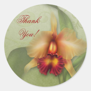 Orchid Wonder Classic Round Sticker