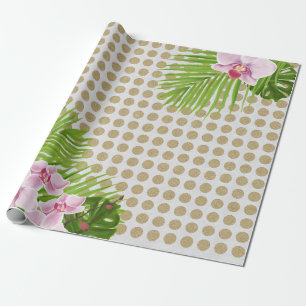 Orchid wrapping paper