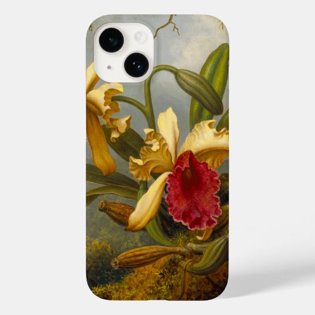 Orchids and Hummingbird Heade Case-Mate iPhone Case (Back)