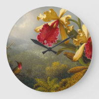 Orchids and Hummingbird Heade