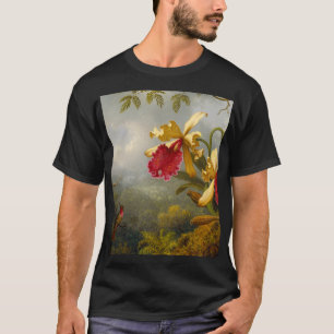 Orchids and Hummingbird Heade T-Shirt