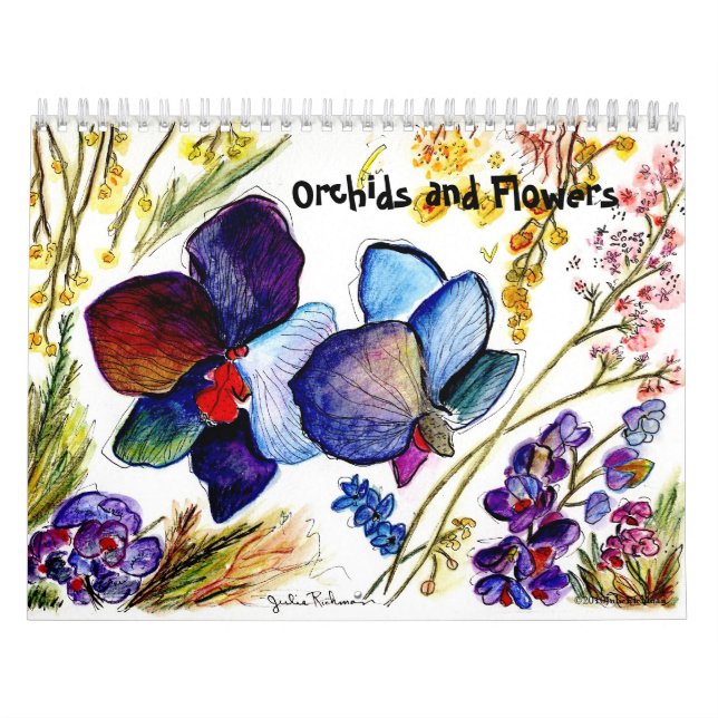 Orchids and Other Flowers Calendar (Cover)