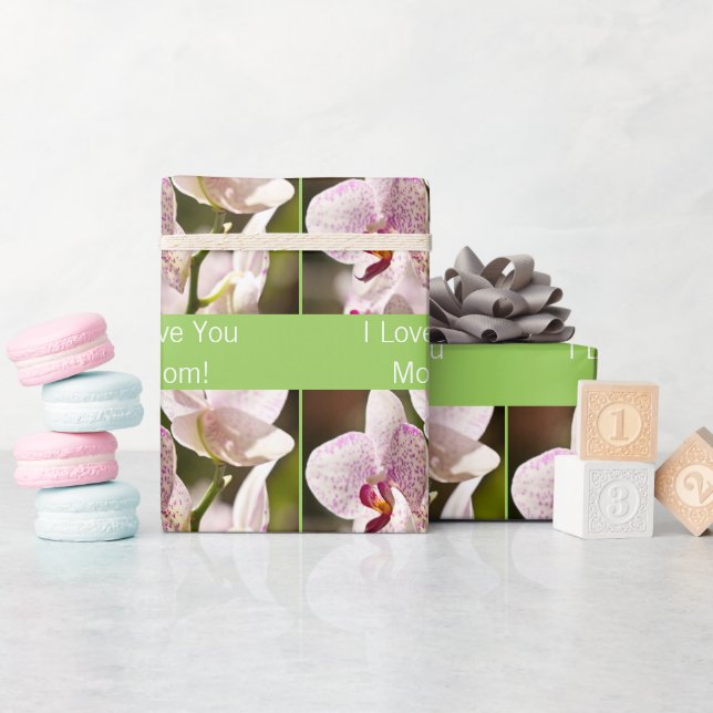 Orchids by Shirley Taylor Wrapping Paper (Baby Shower)