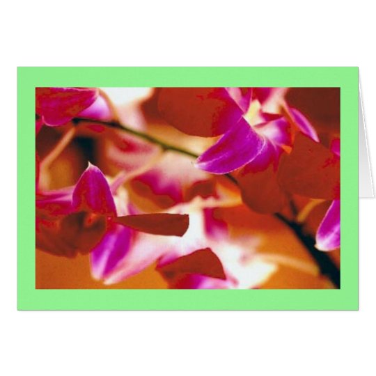 "Orchids" Card