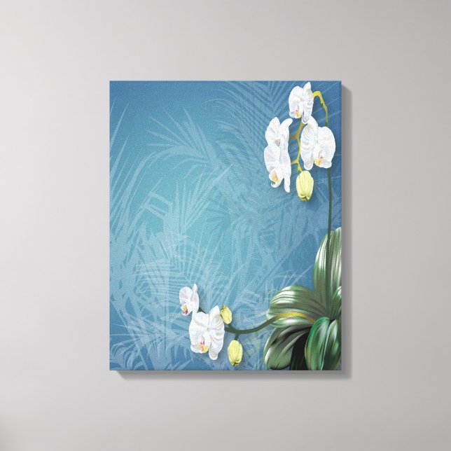 Orchids & Ferns Canvas Print (Front)