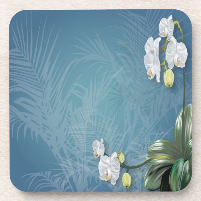 Orchids & Ferns Coaster (Front)