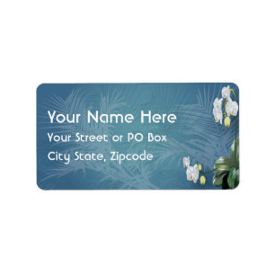Orchids & Ferns Label