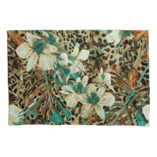Orchids Floral Watercolor Seamless Illustration Pillowcase