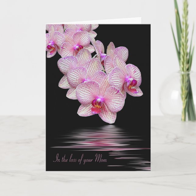 Orchids for loss of Mum Card (Front)