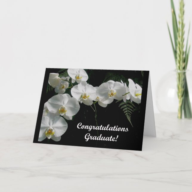 Orchids Graduation Card (Front)