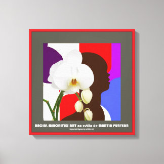 Orchids in Racial Minorities Art Canvas Print
