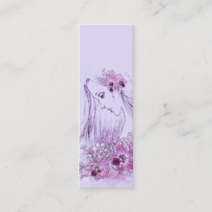 Orchids in the Rain Bookmark Mini Business Card