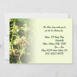 Orchids Invitation