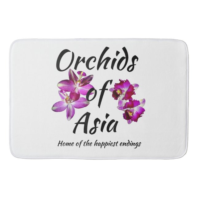 Orchids of Asia Bath Mat (Front)