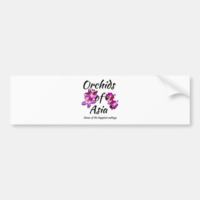 Orchids of Asia Bumper Sticker (Front)