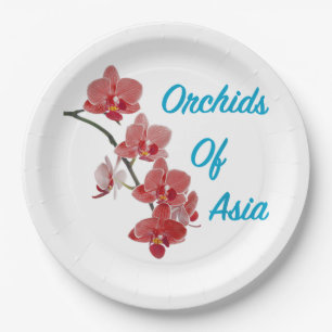 Orchids of Asia Day Spa Paper Plate