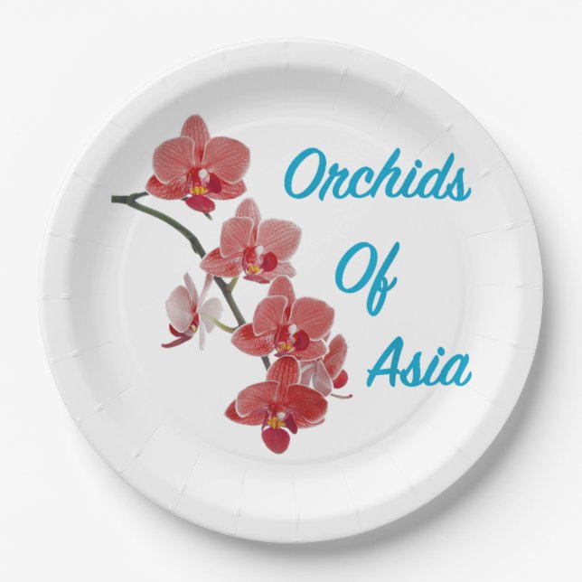 Orchids of Asia Day Spa Paper Plate (Front)