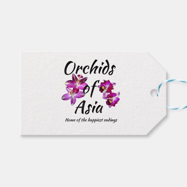 Orchids of Asia Gift Tags (Front (Horizontal))