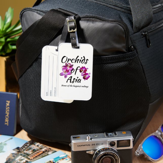 Orchids of Asia Luggage Tag (Front & Back)