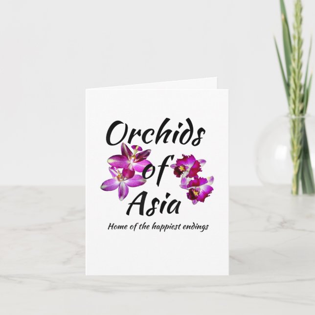 Orchids of Asia Note Card (Front)