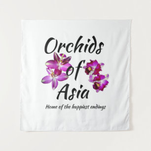 Orchids of Asia Tapestry