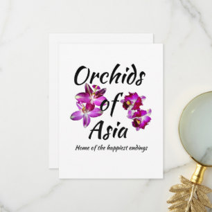 Orchids of Asia Thank You Card