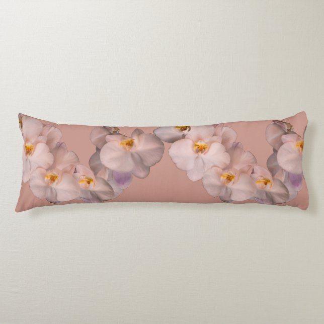 Orchids on badge body cushion (Front)